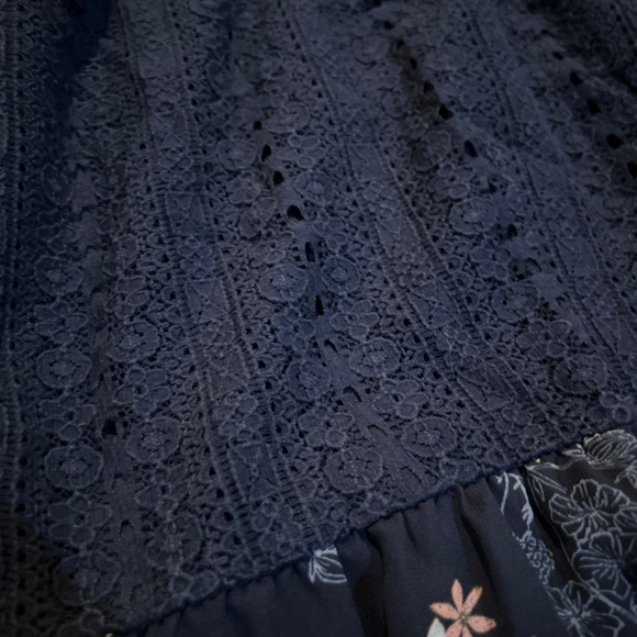 Blue and Floral dress - Picture 2 of 2